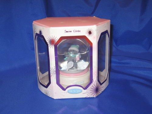 Childrens Toyshop  Toys : Me to You Water globe - 65mm - Tatty Teddy wearing a green hat & scarf