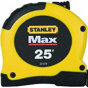 Stanley 25' Max Tape - Black/Yellow