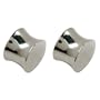 2 Gauge 316L Surgical Steel Concave Flare - Solid Plugs