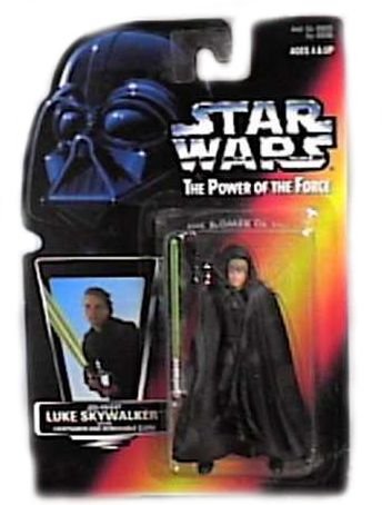41VDG6F676L Star Wars Power of the Force Jedi Knight Luke Skywalker Red Card Action Figure