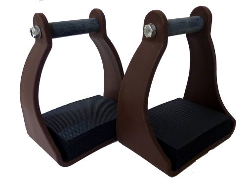 Light Weight Trail Endurance Plastic Stirrups 3 Neck Brown
