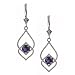 Sterling Silver Amethyst Delicate Fashion Dangle Earrings (5mm)