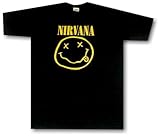 Nirvana SMILE FACE Logo Men's T Shirt Size XL