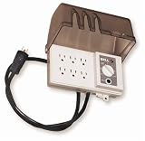 Hubbell All-Weather 30-Inch 6 Grounded Outdoor Outlet Strip with Photocell and 6-Position Timer #FB3005