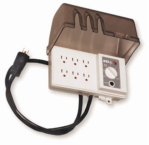 Hubbell All-Weather 30-Inch 6 Grounded Outdoor Outlet Strip with Photocell and 6-Position Timer #FB3005 Hubbell All-Weather 30-Inch 6 Grounded Outdoor Outlet Strip with Photocell and 6-Position Timer #FB3005
