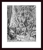 Don Quixote In His Library / Don Quixote In His Library, Framed Art Print by Gustav Dore