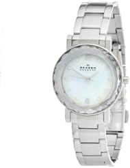 Skagen Silver Tone Link Womens Watch 457Sssx