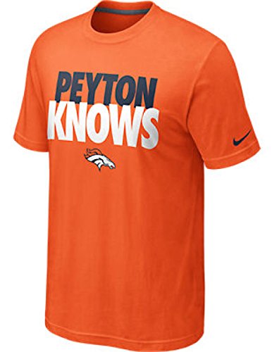 Nike Denver Broncos "Peyton Manning" NFL Player Knows T-shirt - Orange
