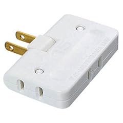 ELECOM 平型トリプルタップ 2P3口 ホワイト T-TR3WH