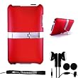 2-Tone Stand Alone apple ipod Cover Case Protector for Apple iPod Touch 8GB 16GB 32GB 64GB 3rd Generation iTouch MP3 Player + Includes a 4-inch ebigvalue TM Determination Hand Strap and Earphone Headset with Mic (Hand Free, Headphones)