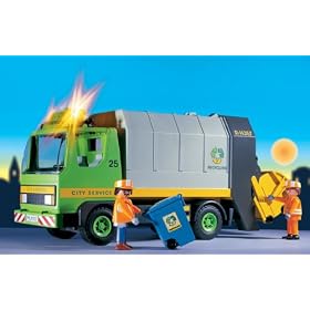 PLAYMOBIL-Camion d'ordures m�nag�res