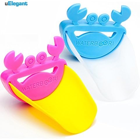 uElegant Faucet Extender - [2 Count] - Safe, fun hand-washing solution for babies, toddlers and children. Make hand washing fun and teach your child good sanitation habits. Best quality materials.