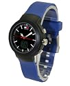 Tommy Hilfiger Unisex Chronograph Black Dial Watch with Blue Rubber Strap