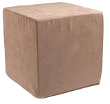 Arlee Faux Suede Cube, Tan