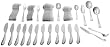 Yamazaki Appel 65-Piece Flatware Set with Caddy, Service for 12