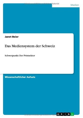 Das Mediensystem der Schweiz (German Edition)