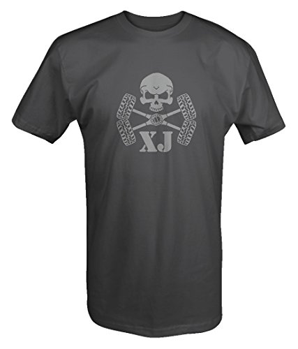 Stealth - Skull Crossbones Tires & Axles Jeep Cherokee XJ T shirt - Large