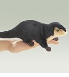 Folkmanis Mini River Otter Finger Puppet