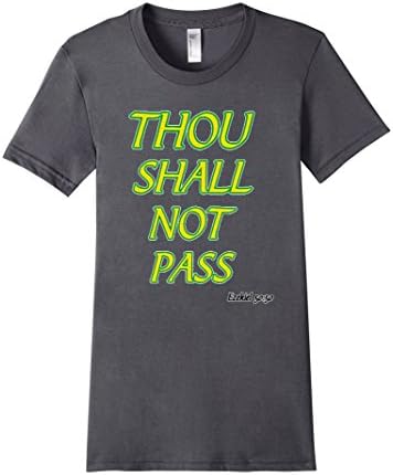 Arte Suave BJJ:  "Thou Shall Not Pass" BJJ T-Shirt - Female Small - Asphalt