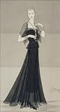 Vogue Chanel Black Lace Illustration, Unframed Print (18x24-inch)