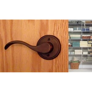 Half Dummy Door Lever Handle Handleset Hampton for Inactive Double Doors or Closet Doors Door Hardware in Oil Rub Bronze Finish