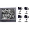 Mace 17" 4 Channel Quad Observation System w/4 Cameras (Black & White)