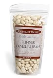 Gourmet Valley Heirloom Beans Runner Canellini Beans, 12-Ounce Pouches (Pack of 6)