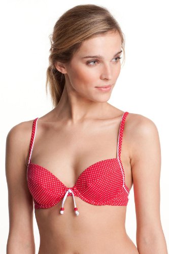ESPRIT Bodywear Damen Bikin Oberteil, gepunktet Z4275, Gr. 36 (A), Rot (BD) Preisvergleich