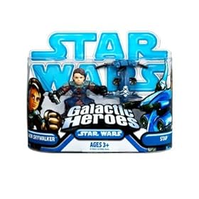  Star Wars 2010 Galactic Heroes Mini Figure 2Pack Anakin Skywalker STAP