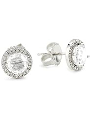 Kalan by Suzanne Kalan Round White Topaz Post Earrings