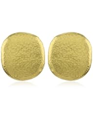 GURHAN "Pebble" High Karat Gold Button Clip-Post Earrings