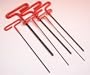6 Pc Allen Wrenches Set, 9" Length, T-handle, SAE