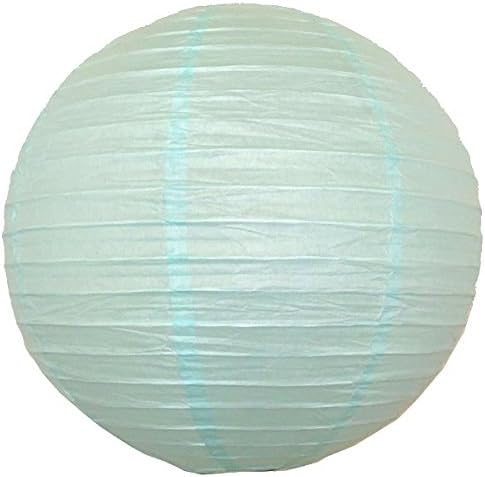 Baby Blue Hanging Paper Lantern- 12in