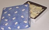 Scott's Cakes 1 lb. White Chocolate Pecan Bark in a Snowman Box