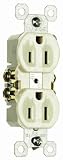 Pass & Seymour 3232LACP TradeMaster 15 Amp 125-Volt AC Duplex Receptacle, Light Almond, 10-Pack