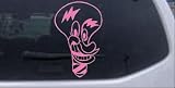 8in X 5in Pink -- Electrician Light Bulb Business Car Window Wall Laptop Decal Sticker