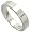 Sterling Silver 5 mm Flat Wedding Band Thumb Ring, size 5