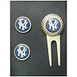 New York Yankees Divot Tool Golf Ball (2) Marker Set Ny