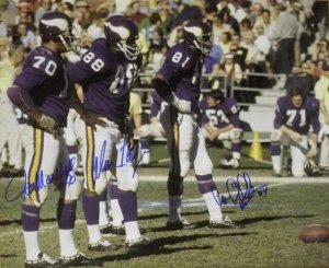 Carl Eller Autographed/Hand Signed Minnesota Vikings 16x20 Photo w/Marshall & Page