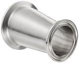 Parker Sanitary Tube Fitting, 316L Stainless Steel, Eccentric Reducer, 2