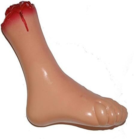 Zombie Fake Severed Bloody Leg Foot Halloween Decoration Prank Trick