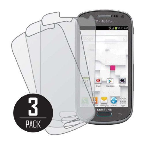 Samsung Galaxy Exhibit Screen Protector Cover, MPERO Collection 3 Pack of Matte Anti-Glare Screen Protectors for Samsung Galaxy Exhibit T599