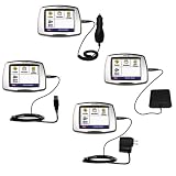 Road Warrior Kit for the Garmin StreetPilot C580 includes a Car & Wall Charger AND USB cable AND Battery Extender - Gomadic Brand w/ TipExchange Technology