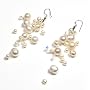 Oi! - Ladies White Fresh Water Pearl and Crystal Earrings - E0086