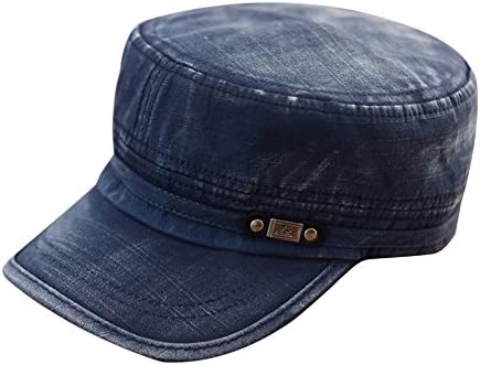 Sunsen Unisex Adjustable Classic Army Plain Retro Hat Cadet Military Cap