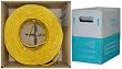 CAT5E, UTP, Bulk Cable, Solid, Plenum, 350MHz, 24 AWG, yellow 1000 ft