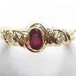 14K Yellow Gold Ruby and Diamond Ring