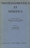 Neotestamentica et semitica : studies in honour of Matthew Black