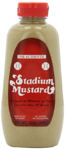 Stadium Mustard Squeeze, 12-Ounce (Pack of 6)