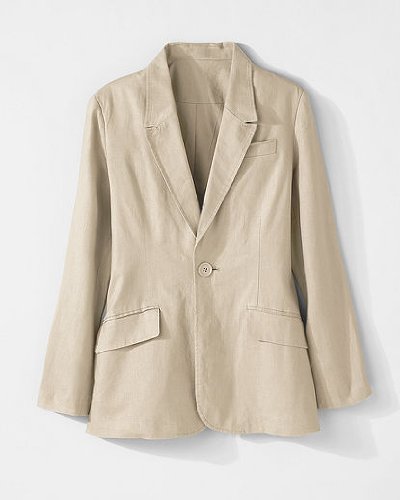 Spiegel Signature Washed Linen: Boyfriend Blazer